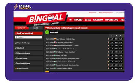 bingoal casino|bingoal voetbal.